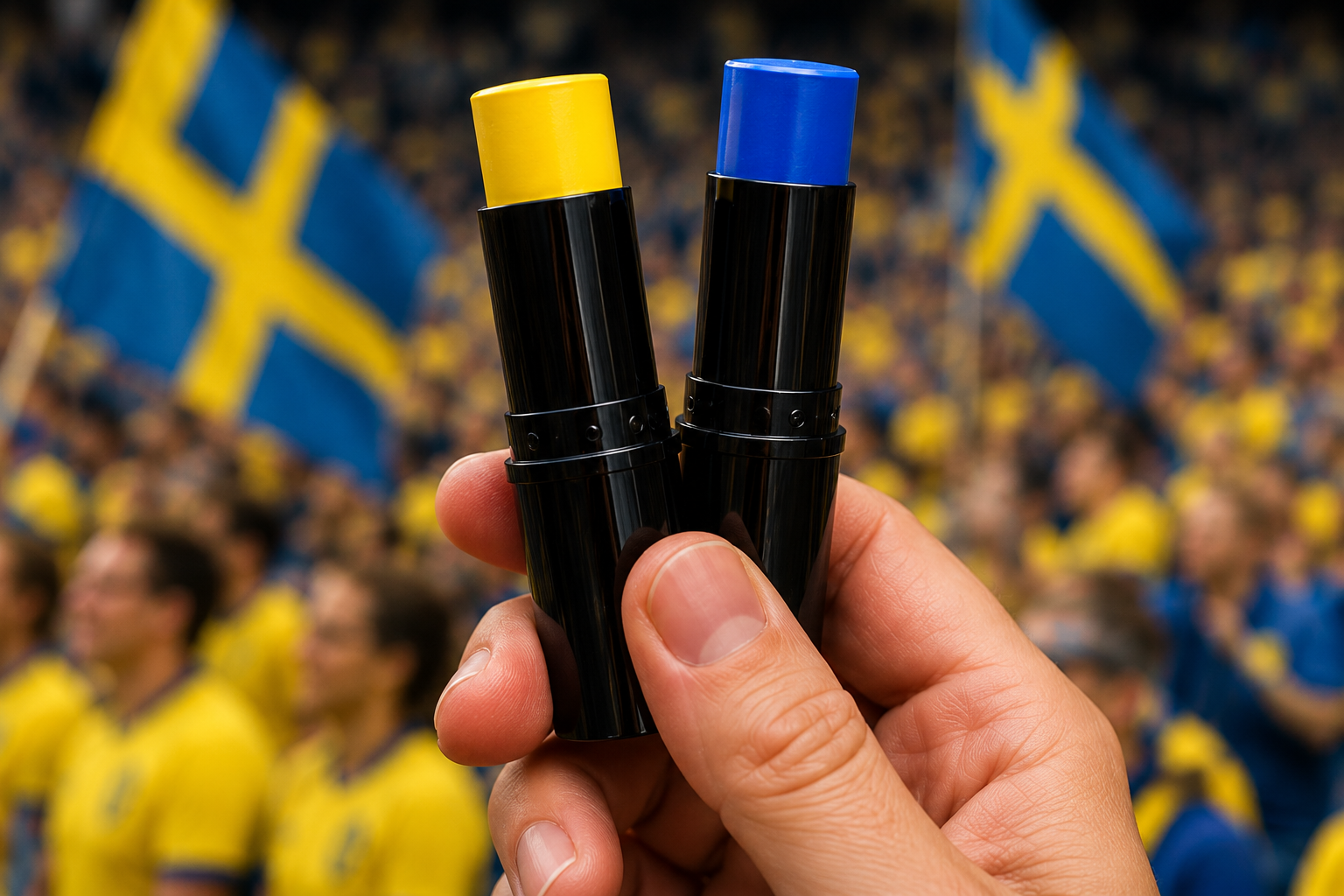 🇬🇧 Sweden Face Paint – Fan Stick