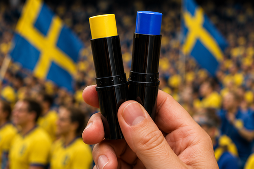 🇬🇧 Sweden Face Paint – Fan Stick
