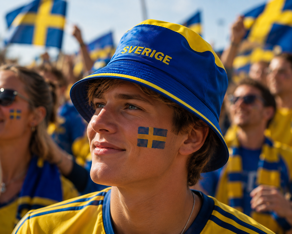 🇸🇪 Sverige Bucket Hat – Matchday Edition