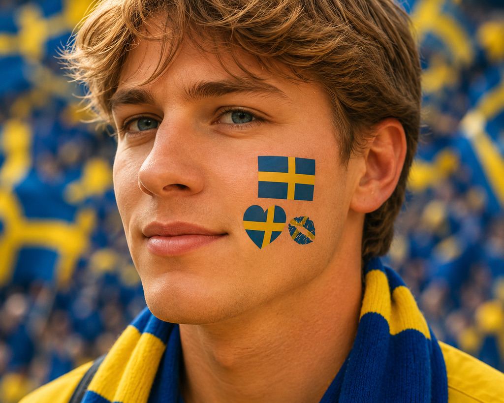🇸🇪 Sverige Tatuering – Supporter Pack